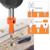 Nutmanel 5PCS Countersink Drill Bit Set, 8mm Adjustable Quick Release