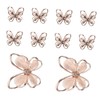 Baluue 10pcs Hollow Butterfly Nail Art Patches Multi-Shape Gems for