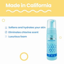 Aqua Guard Limpiador Espumante Cuerpo Después Baño Deja Piel Suave Lisa Neutraliza Olor Residuos Cloro Único