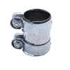 TAKPART Exhaust Clamp Pipe Connector Double Clamp Exhaust Pipe Clamp