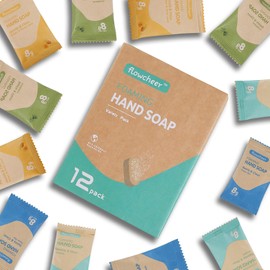 Foaming Hand Soap Tablet Refills-12 pack Makes 96 fl oz (12 x 8 fl oz Bottles)- 4 Variety Fragrance Hand Wash Soap Refills Tablets for Zero Waste Eco Friendly Cleaning Supplies