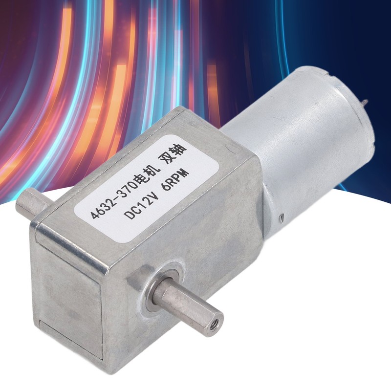 Turbo Worm Geared Motor 2 Shaft High Torsion Micro Gearbox