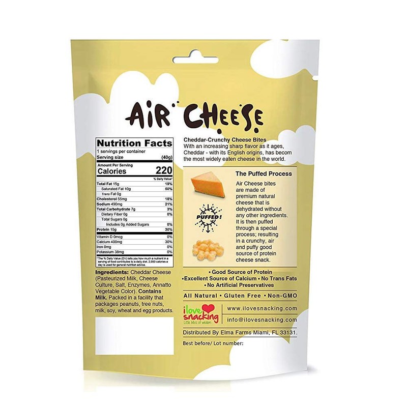 AIR CHEESE Low Carb Keto Friendly Protein Puffs | 7g
