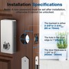 Fingerprint Keyless Entry Door Lock 6-in-1, Electronic Deadbolt with Auto-Lock,