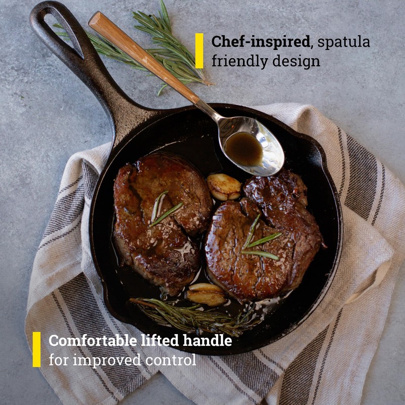 Lodge 8" Cast Iron Skillet - Chef Collection - Perfect