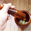 TAMUME Wooden Mortar and Pestle Set, Handmade Spice Kitchen Grinder,