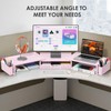 OPNICE Desk Organizers and Accessories, Dual Monitor Stand Riser with
