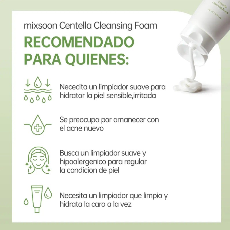 Mixsoon Kit Doble Limpieza Centella Aceite + Espuma 2 Pzs