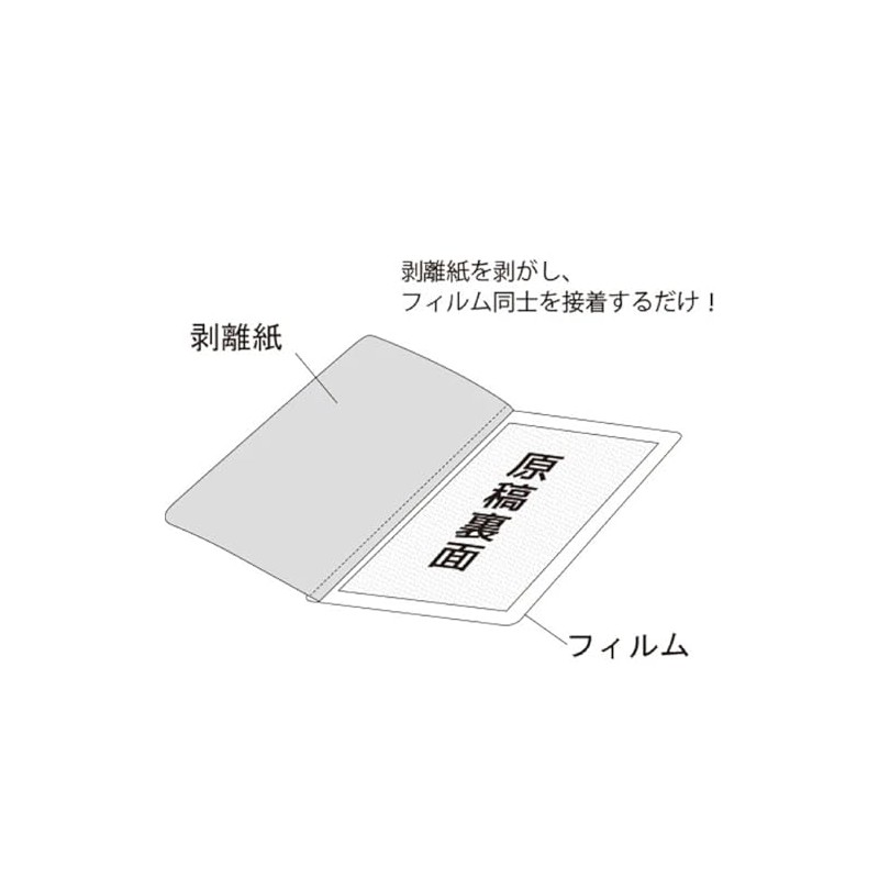 (Safe and Easy to Use Without Machines) Self-Laminating Postcards, Stains,