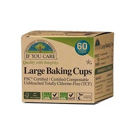If You Care Unbleached Large Baking Cups 60x6.35cm Cups