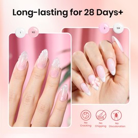 Beetles Poly Extension Gel Nail Kit, 30g 6 Colors Clear Nude Pink Builder Nail Extension Enhancement Gel Manicure DIY Home Salon Gift for Women Girls, UV & LED Needed