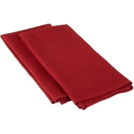 DII Autumn Woods Garnet Waffle Tea Towel (Pack of 2)