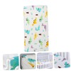 BIUDECO Dinosaur Pattern Crib Fitted Sheet Cotton Cradle Sheet Breathable