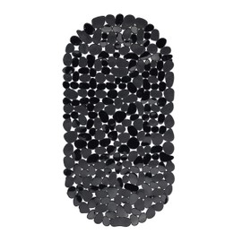 Relaxdays Bath Mat in Stone Look, Non-Slip Bath Mat with Suction Cups, Washable WxD: 36 x 68 x 36 cm, Choice of Colours