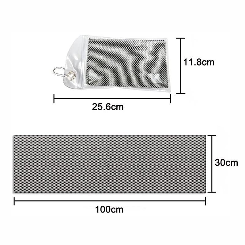 4 Pack Cooling Towels, 100x30cm Ice Sports Towels with Waterproof