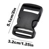 IRYNA 25mm/1inch Buckles Clips Rucksack Clips,Quick Flat Side Release Buckle