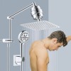 iFealClear Rain Filtered Shower Head 10'' High Pressure Rainfall Shower