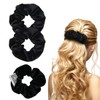 WUSJCOF 3 Pack Hair Bobbles with Zipper, Hair Bobbles for