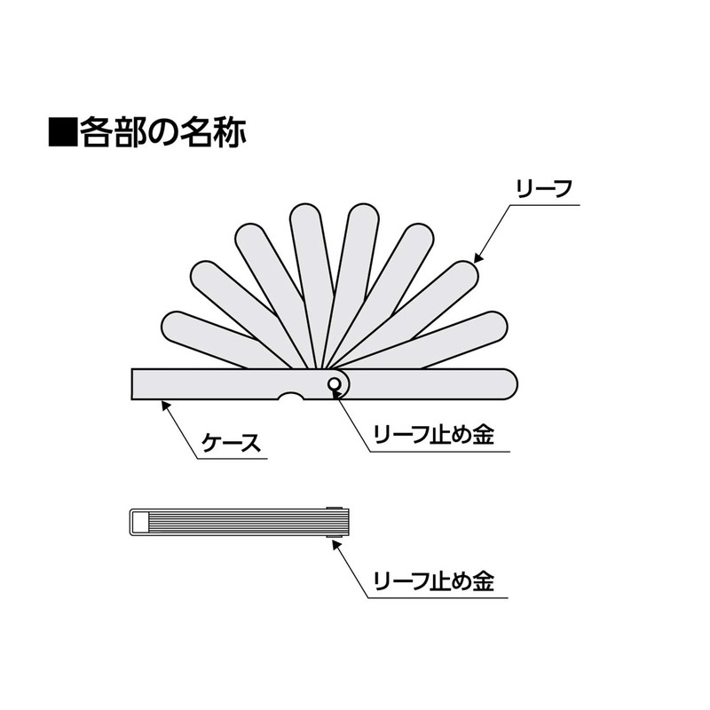 シンワ測定(Shinwa Sokutei) シックネスゲージ C 150mm 9枚組 73781