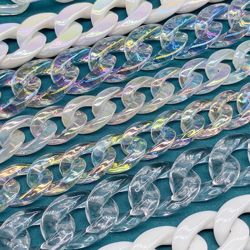 KMERCE Bag Chain Shiny Acrylic, Chain for Handbag, Bag Strap,