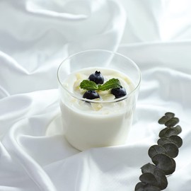 Sizikato 4pcs Clear Glass Dessert Cup, 6 Oz Custard Cup, Pudding Cup, Oven Safe