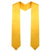 QEYMN Graduation Stole, Plain Graduation Sash, Gold Graduation Stole Class