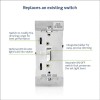 Leviton Light Almond Electronic Dimmer Switch for LED and Incandescent