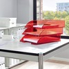 Leitz Plus Slim Letter Tray for A4, dark red 70