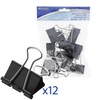 Westcott E-10714 00 Foldback Clips 41 mm Black Pack of