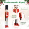 OEUVI Large Christmas Nutcracker Soldier 35 Inch/2.9Ft Wooden Nutcracker Figures