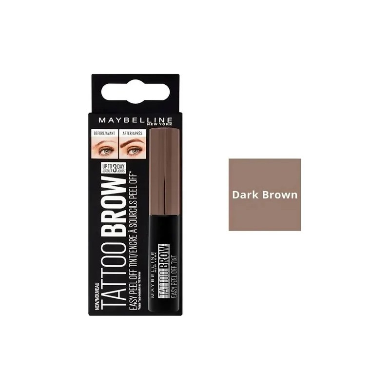 Tinta Para Cejas Maybelline New York Tattoo Brow Mediumbrown Dark
