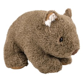 Curious Minds Busy Bags 1 Plush Wombat Stuffed Animal Toy - Plushie Stuffie Australian - Adorable Soft and Cuddly Mini Animal Plushie Plushy