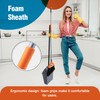CLEANHOME Heavy Duty Broom with Dustpan Combo Set Indoor and