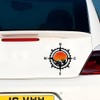 Mountain Compass Decals – Waterproof Vinyl Sticker 2-Pack for Car