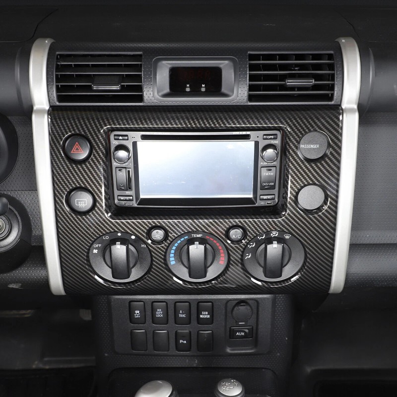 encar88_8 Interior Carbon Fiber Navigation Panel Frame Trim For Toyot@
