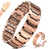 Vicmag Copper Magnetic Bracelet for Men, 3X Strength Magnets, Pure