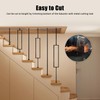 Vilstomes Deck Balusters, 10 Pack Wrought Iron Balusters, 1/2" Deck