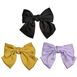 FASELE Hair Clip, Barrette, Bowknot, Adult, Cute, Hair Accessory, Big Ribbon, Simple, Spring Clip, Lolita, Fashionable, Stylish, For School Entrance Weddings, Formals, Commutes