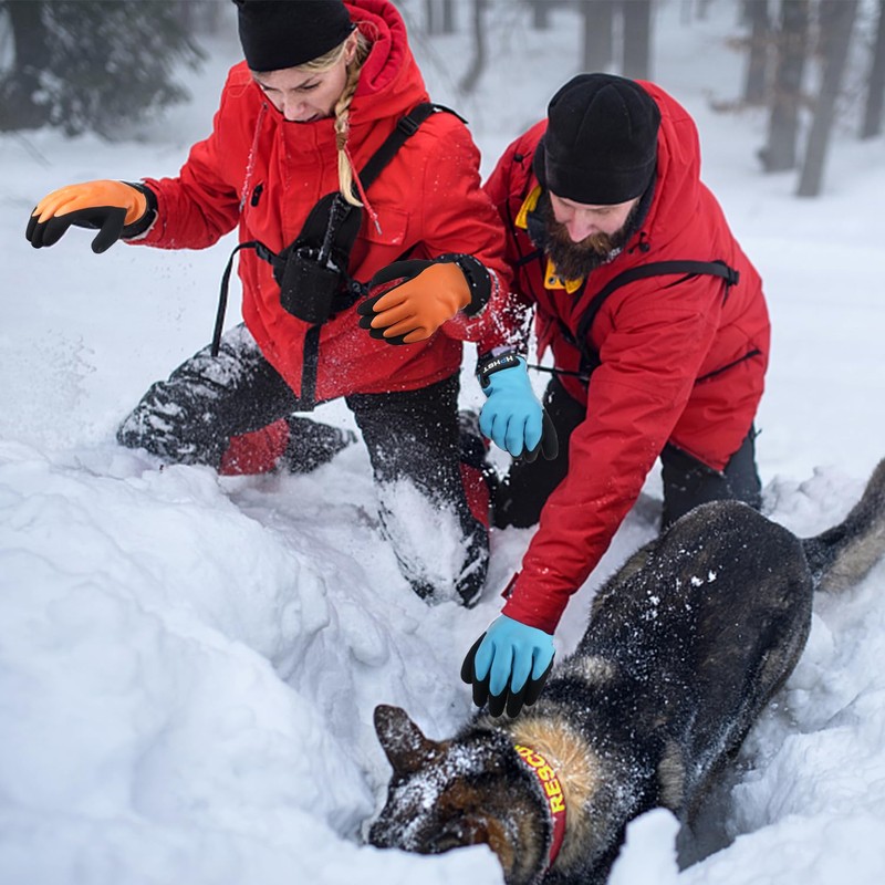HPHST Unisex Waterproof Work Gloves, Cold Winter Work Gloves, Touch