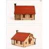DESKTOP Wooden Model Kit Western House 2 by Young Modeler