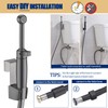SonTiy Handheld Bidet Toilet Sprayer Black Stainless, Cloth Diaper Sprayer