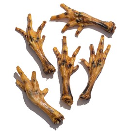 Jack&Pup Chicken Feet Dog Treats | 100% Natural, Fully Digestible, Dehydrated Chicken Feet for Dogs High Protein, Joint Support (75 Pack)