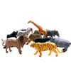 12 Pcs Small Animal Figurines,Jungle Animals Figures for Kids 3-5,