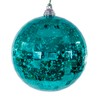 Vickerman 4" Teal Mirror Mercury Ornament. It Includes 6 Pieces