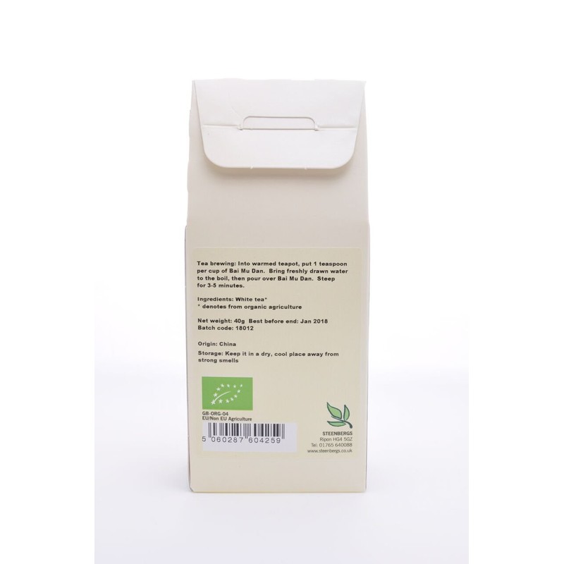 Steenbergs Organic White Tea - Loose Leaf - Bai Mu