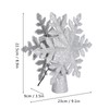 LED Snowflake Projection Lamp Silver Christmas Tree Rotating Snowstorm Decoration