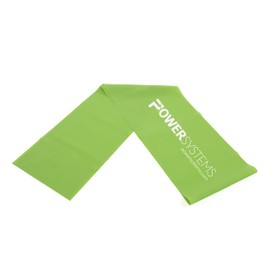 Power Systems Flat Band, Bulk Resistance Band, Level: Light, Lime Green, 4 Feet x 6 Inches (84706)