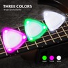 VixxNoxx LED Glowing Guitar Picks, 3 Pcs Luminous Light Up
