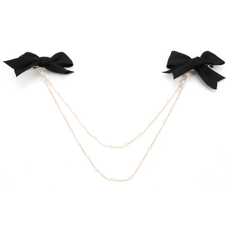 4Pcs Bow Hairpins Metal Snaps Barrettes Hair Clips Accessories with