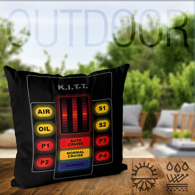 VOID K.I.T.T. Interface Cushion Cover Polyester Waterproof Outdoor Michael Knight